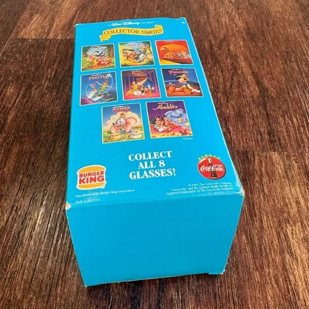 1994 Burger King Walt Disney Peter Pan Collector Series Plastic Cup Original Box